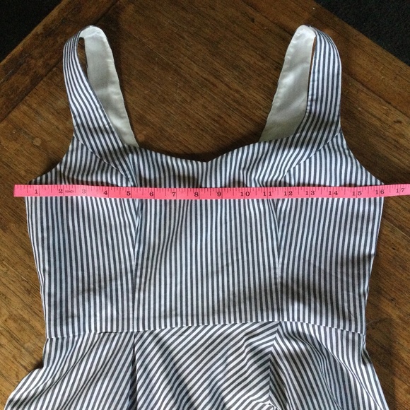 JAYGODFREY summer blue & white stripe dress 2 - Picture 7 of 11